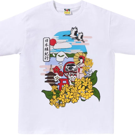 bape head summer white tshirt