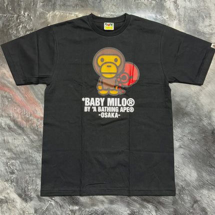 baby milo bape black tshirt