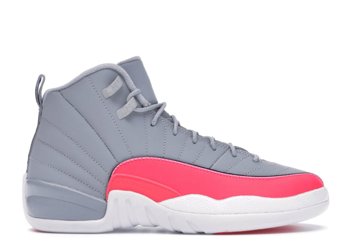 Jordan 12 RetroWolf Grey Racer Pink (GS)