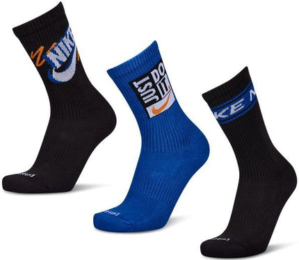 Nike - Everyday Cushioned - Sokken - Zwart - 3 Pack