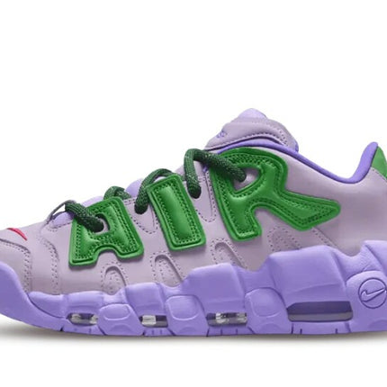 Air More Uptempo Low x AMBUSH Lilac and Apple Green