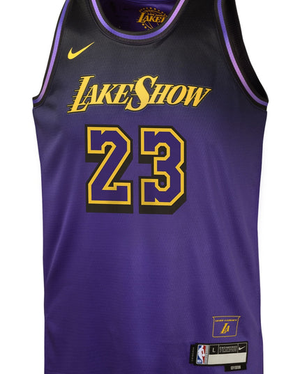 LA Lakers LeBron James City Edition Youth Jersey