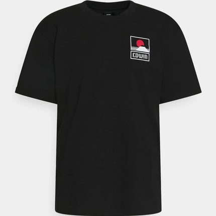 Edwin Sunset on Mt. Fuji Tee Black