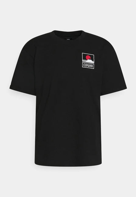Edwin Sunset on Mt. Fuji Tee Black