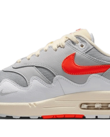 Nike Air Max 1 Patta Waves White Hyper Crimson (With Bracelet)