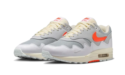 Nike Air Max 1 Patta Waves White Hyper Crimson (With Bracelet)