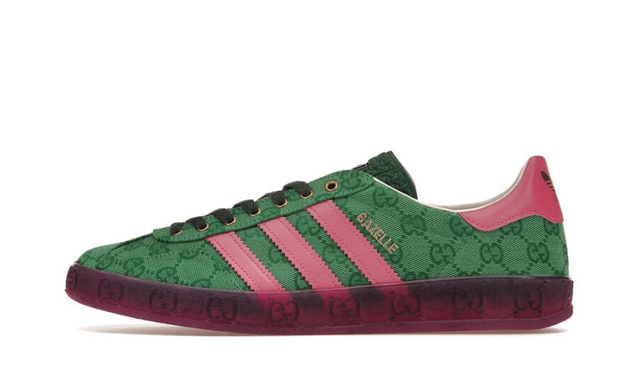 Adidas x Gucci Gazelle Green GG Monogram