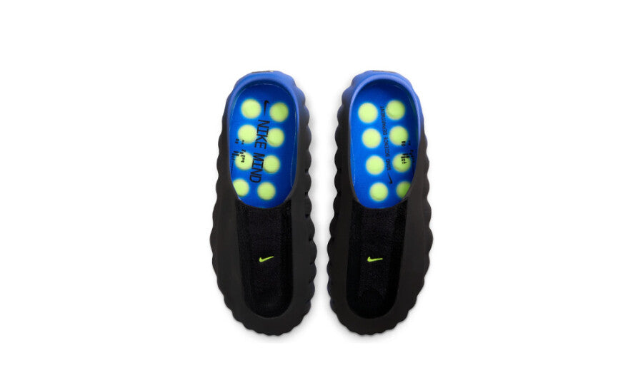 Nike Mind 001 Flyknit Slide Hyper Royal Black