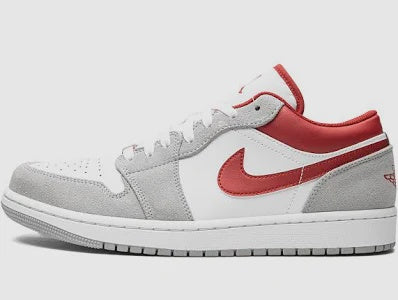 Air Jordan 1 Low SE Light Smoke Grey Gym Red
