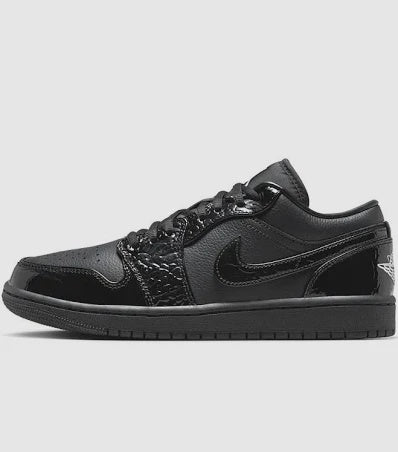Jordan 1 Low SE Patent Elephant Black