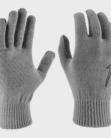 Nike Unisex Tech Grip TG 2.0 Knit Winter Gloves Gray Size S/M