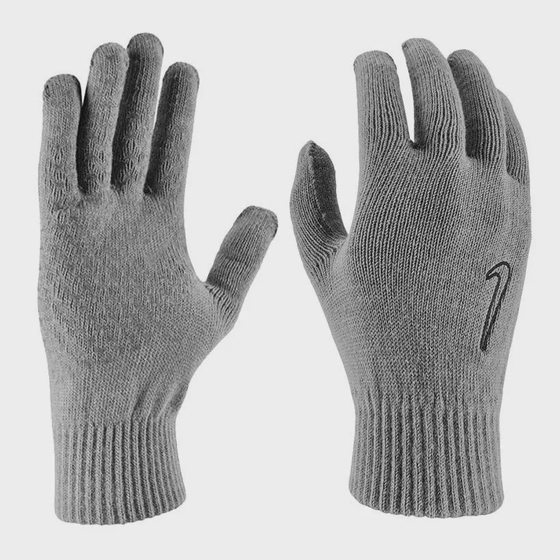 Nike Unisex Tech Grip TG 2.0 Knit Winter Gloves Gray Size S/M