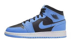 Jordan Mid Gs University Blue Black