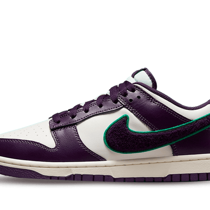 Nike Dunk Low Chenille Swoosh Sail Grand Purple