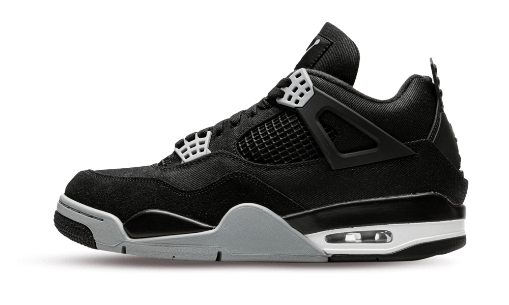 USED Jordan 4 Black Canvas