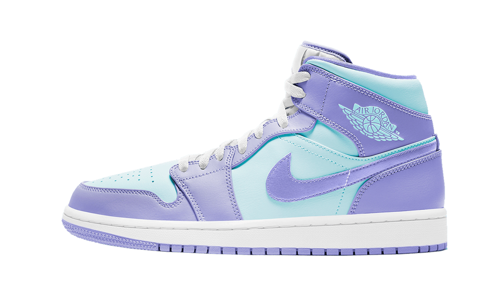Jordan 1 Mid Purple Aqua